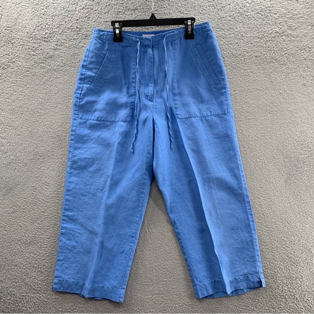 Liz Claiborne Blue Linen Pants